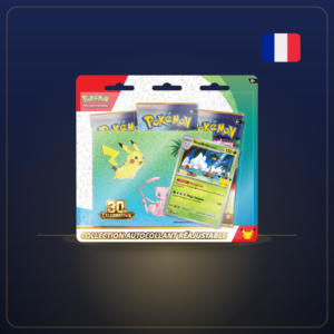 Tripack Collection Autocollant Noadkoko d'Alola Pokémon 30e Anniversaire (FR)